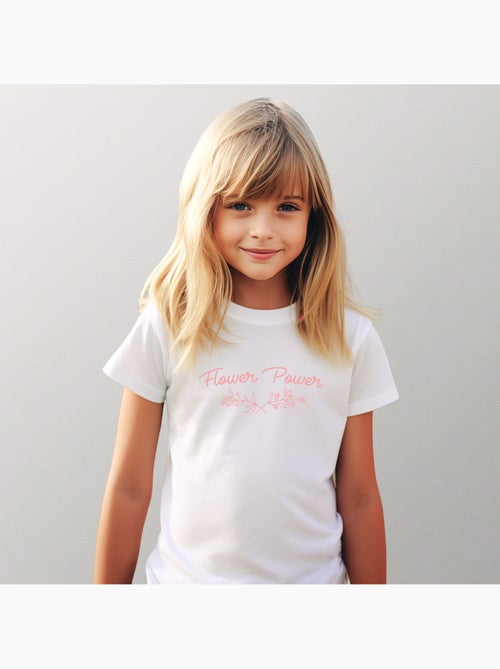 Tshirt Kinder FLOWER-POWER - Kiabi