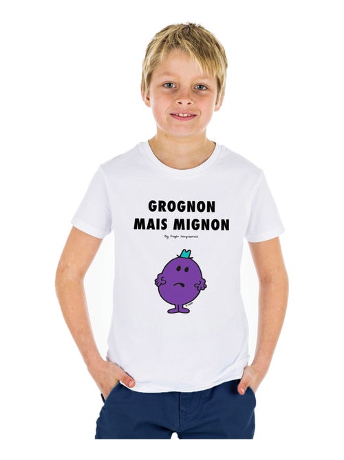 Tshirt Kinder GROGNON MAIS MIGNON 2 - Kiabi