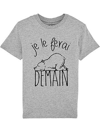 Tshirt Kinder JE LE FERAI DEMAIN
