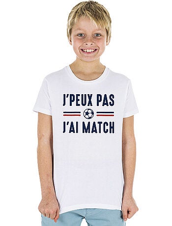 Tshirt Kinder JE PEUX PAS J'AI MATCH