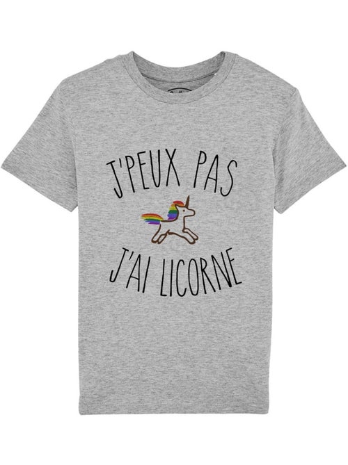 Tshirt Kinder J'PEUX PAS J'AI LICORNE - Kiabi Tshirt Kinder J'PEUX PAS J'AI LICORNE - Kiabi