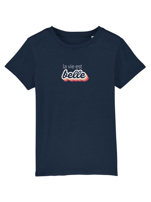 Tshirt Kinder LA VIE EST BELLE ROSE - Kiabi Tshirt Kinder LA VIE EST BELLE ROSE - Kiabi