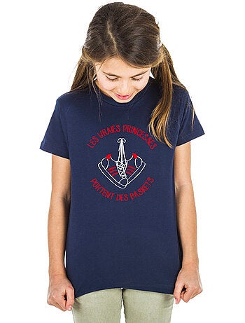 Tshirt Kinder LES VRAIES PRINCESSES PORTENT DES BASKETS
