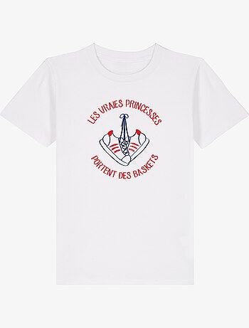 Tshirt Kinder LES VRAIES PRINCESSES PORTENT DES BASKETS