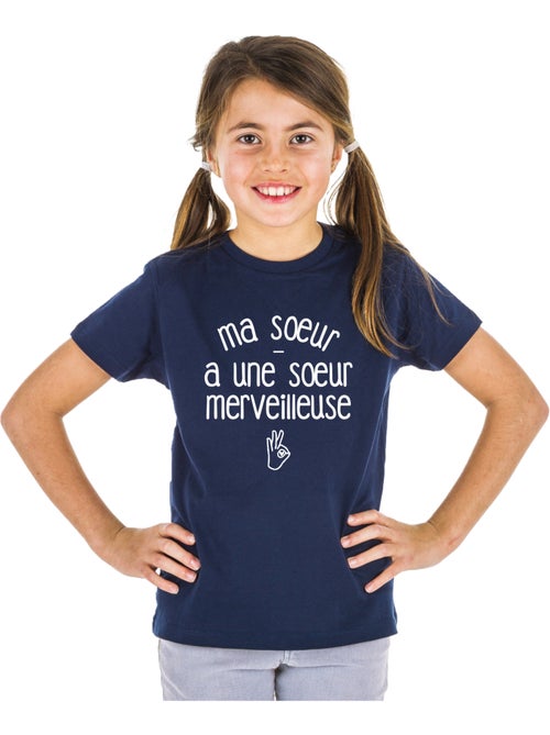 Tshirt Kinder MA SŒUR A UNE SŒUR MERVEILLEUSE - Kiabi Tshirt Kinder MA SŒUR A UNE SŒUR MERVEILLEUSE - Kiabi