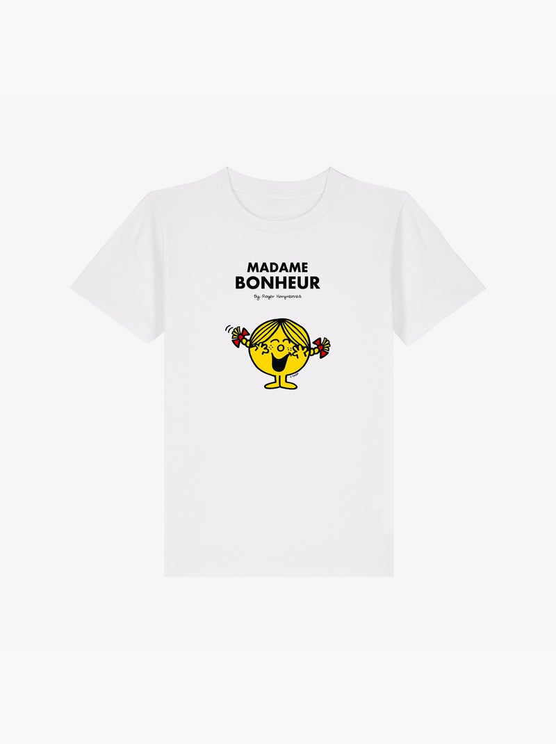 Tshirt Kinder MADAME BONHEUR Wit - Kiabi