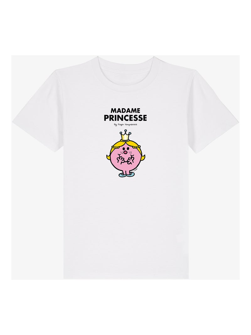 Tshirt Kinder MADAME PRINCESSE Wit - Kiabi
