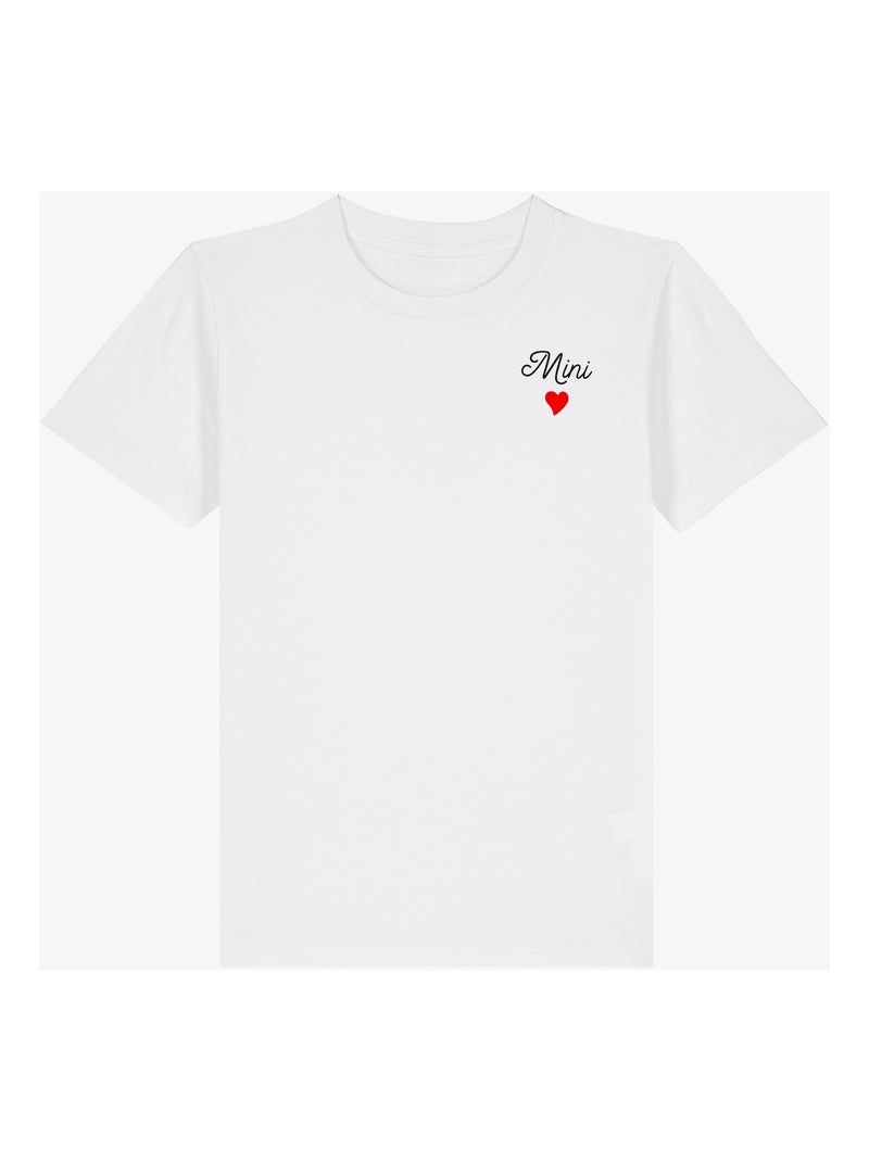 Tshirt Kinder MINI CŒUR Wit - Kiabi