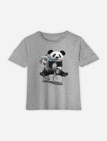 Tshirt Kinder PANDA BICYCLE