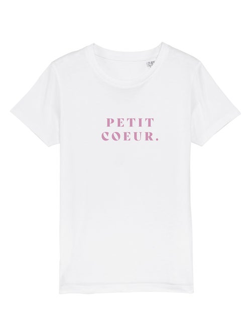 Tshirt Kinder PETIT COEUR ROSE WAF - Kiabi Tshirt Kinder PETIT COEUR ROSE WAF - Kiabi