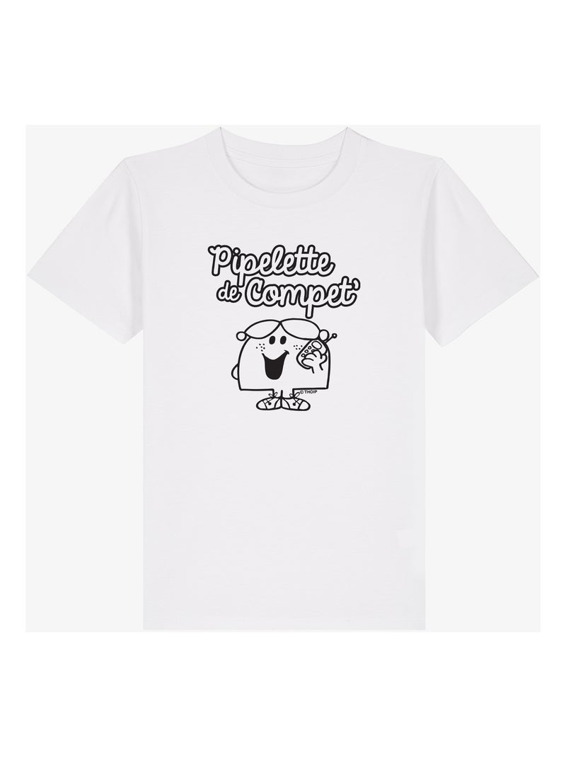 Tshirt Kinder PIPELETTE DE COMPET' Wit - Kiabi