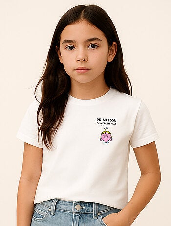 Tshirt Kinder PRINCESSE DE MÈRE EN FILLE CŒUR