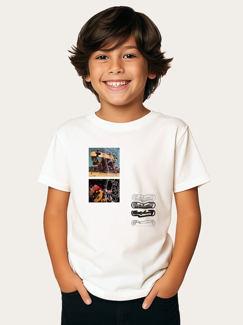 Tshirt Kinder SKATEBOARD! MAGAZINE PHOTO - Kiabi