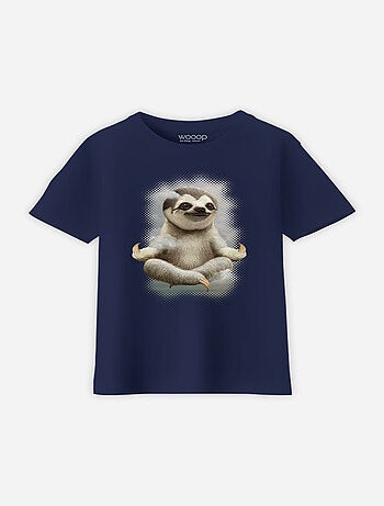 Tshirt Kinder SLOTH MEDITATE