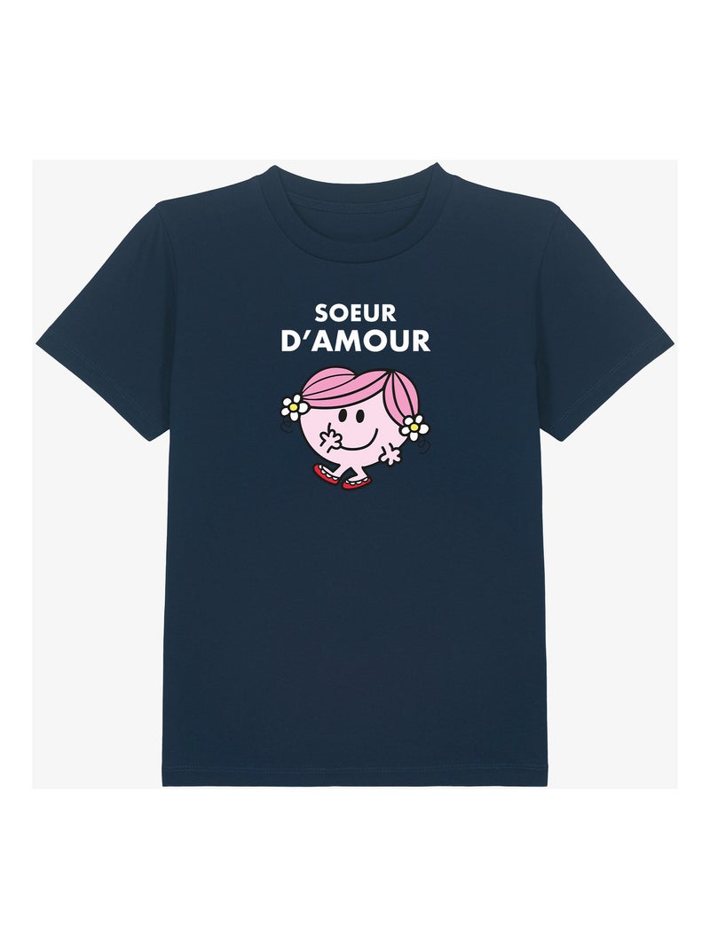 Tshirt Kinder SOEUR D AMOUR Marineblauw - Kiabi