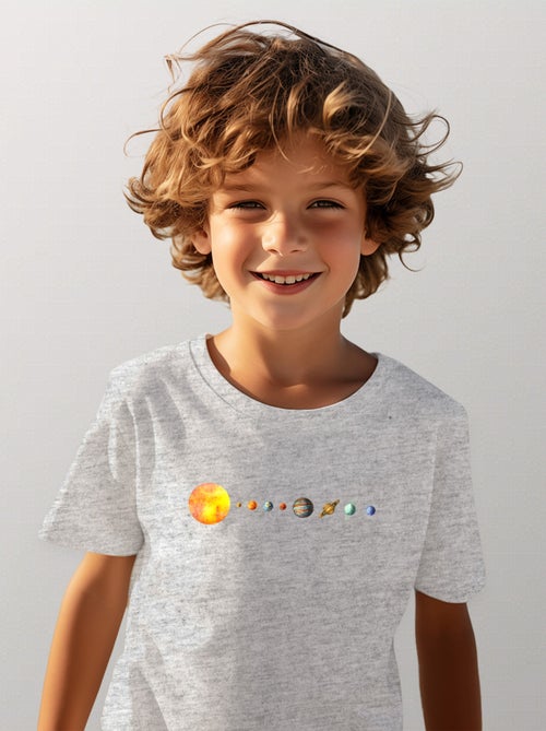 Tshirt Kinder SOLAR SYSTEM - Kiabi Tshirt Kinder SOLAR SYSTEM - Kiabi