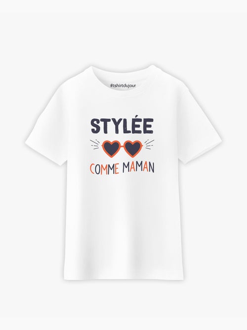 Tshirt Kinder STYLÉE COMME MAMAN - Kiabi Tshirt Kinder STYLÉE COMME MAMAN - Kiabi