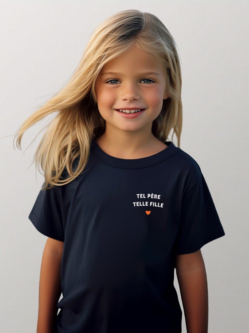 Tshirt Kinder TEL PÈRE TELLE FILLE CŒUR - Kiabi Tshirt Kinder TEL PÈRE TELLE FILLE CŒUR - Kiabi