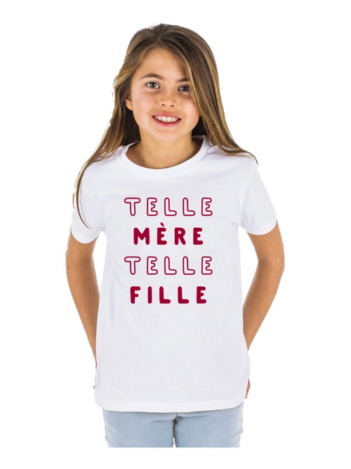 Tshirt Kinder TELLE MÈRE TELLE FILLE 2 MPT - Kiabi Tshirt Kinder TELLE MÈRE TELLE FILLE 2 MPT - Kiabi
