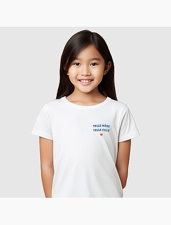 Tshirt Kinder TELLE MÈRE TELLE FILLE CŒUR