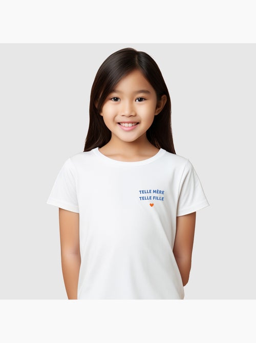 Tshirt Kinder TELLE MÈRE TELLE FILLE CŒUR - Kiabi Tshirt Kinder TELLE MÈRE TELLE FILLE CŒUR - Kiabi