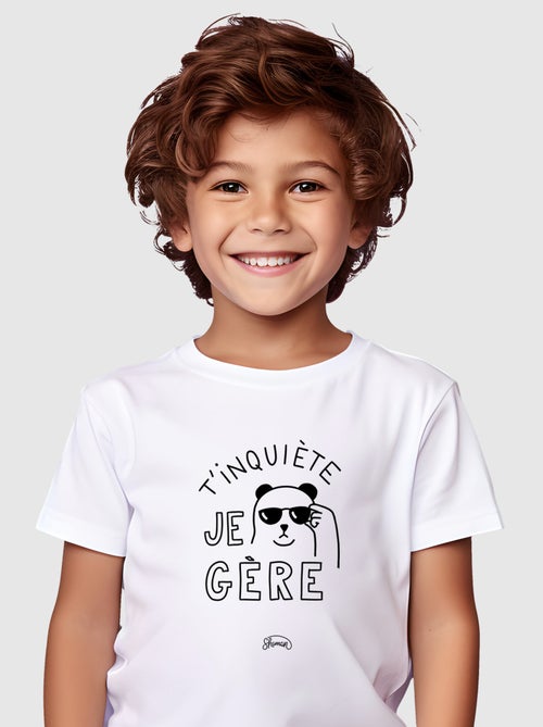 Tshirt Kinder T'INQUIETE JE GERE - Kiabi