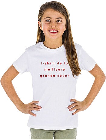 Tshirt Kinder Tshirt Kinder DE LA MEILLEURE GRANDE SŒUR 2 MPT