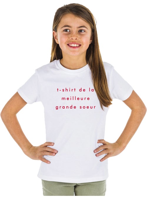 Tshirt Kinder Tshirt Kinder DE LA MEILLEURE GRANDE SŒUR 2 MPT - Kiabi Tshirt Kinder Tshirt Kinder DE LA MEILLEURE GRANDE SŒUR 2 MPT - Kiabi