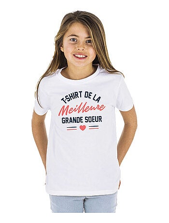 Tshirt Kinder Tshirt Kinder DE LA MEILLEURE GRANDE SŒUR