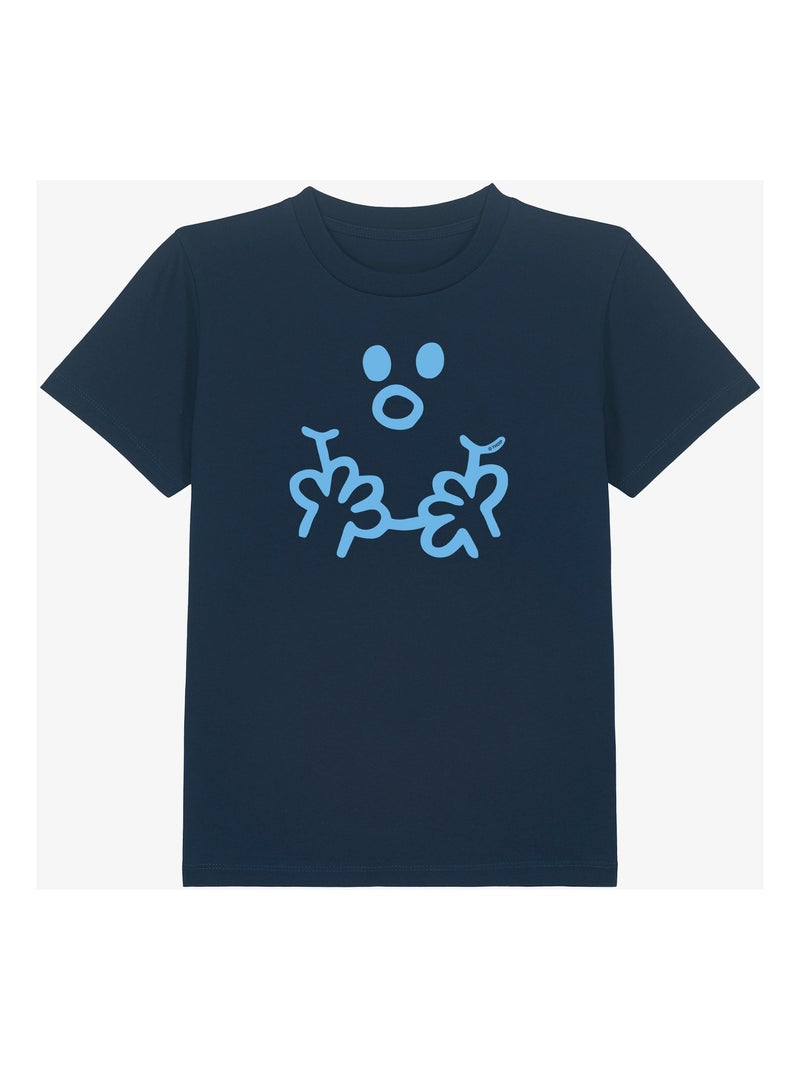 Tshirt Kinder VISAGE MONSIEUR Marineblauw - Kiabi