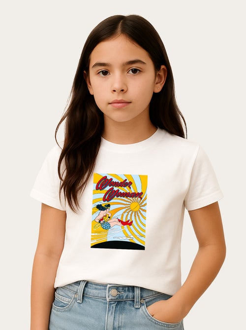Tshirt Kinder WONDER WOMAN FLYING - Kiabi Tshirt Kinder WONDER WOMAN FLYING - Kiabi