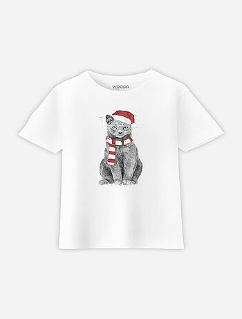 Tshirt Kinder XMAS CAT