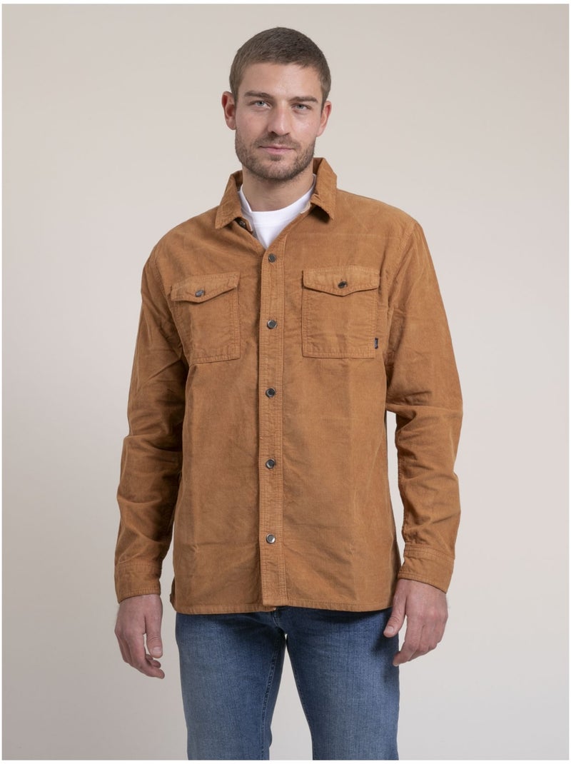 Tudroy fluwelen overshirt Marineblauw - Kiabi