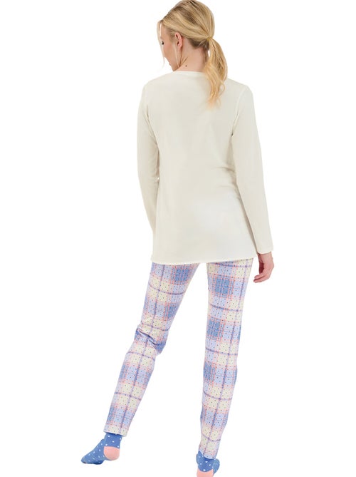Tuniek met lange mouwen legging pyjama holiday - Kiabi