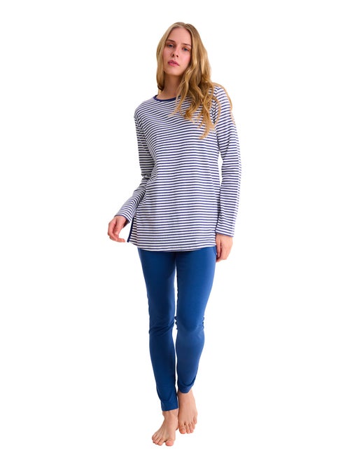 Tuniek met lange mouwen legging pyjama infinity - Kiabi Tuniek met lange mouwen legging pyjama infinity - Kiabi