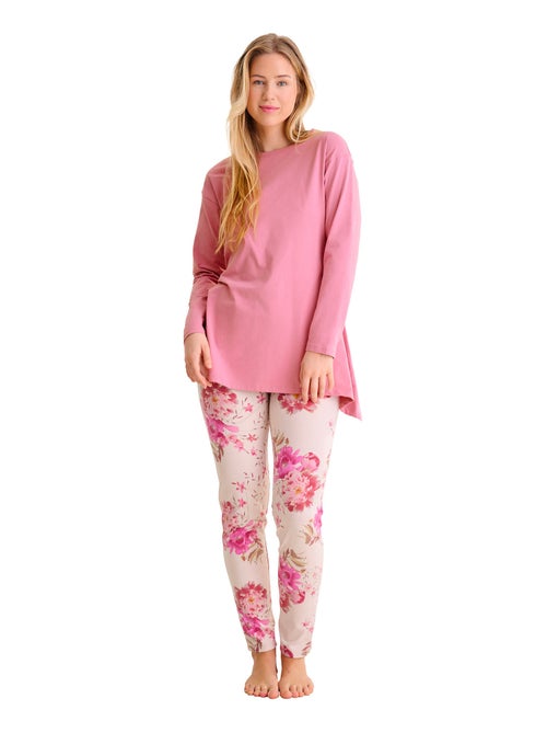 Tuniek met lange mouwen legging pyjama robin - Kiabi Tuniek met lange mouwen legging pyjama robin - Kiabi