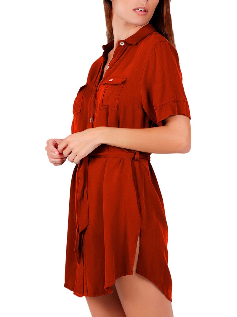 Tunique estivale chemise dubarry Rouge - Kiabi