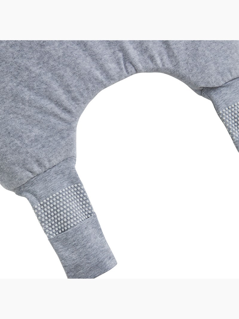 Turbulette d'hiver en velours avec pieds retroussables et manches amovibles pistache Gris Gris - Kiabi