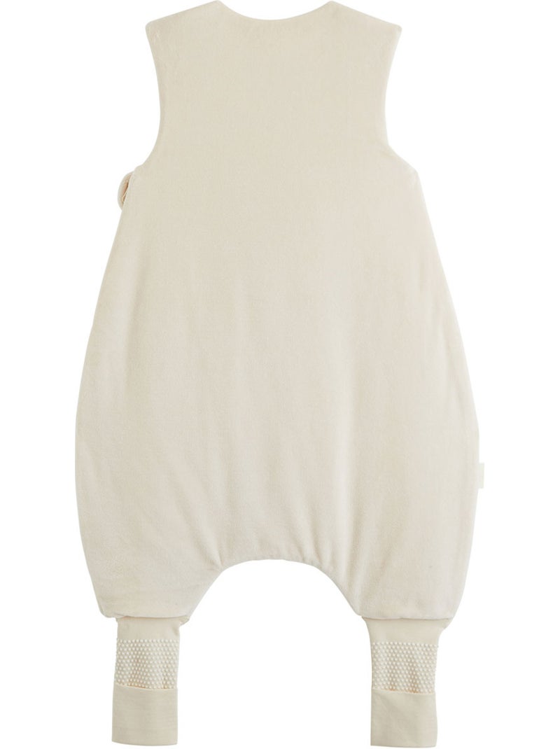 Turbulette d'hiver en velours avec pieds retroussables ollie Beige clair - Kiabi