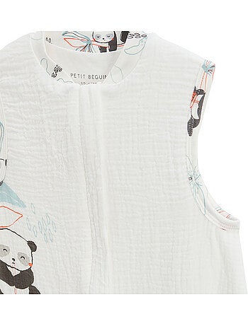 Turbulette TOG 1 en gaze de coton avec pieds retroussables Bento