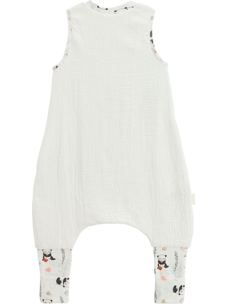 Turbulette TOG 1 en gaze de coton avec pieds retroussables Bento Ecru - Kiabi