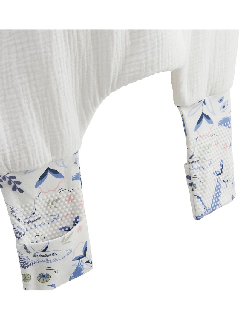 Turbulette tog2 en gaze de coton avec pieds retroussables tiana Ecru - Kiabi