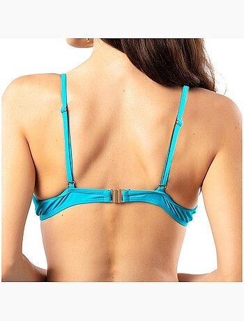 Turquoise push-up bikinibovenstukje voor dames van sun project