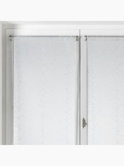 Twee kleine organza-gordijntjes met strepen - Kiabi