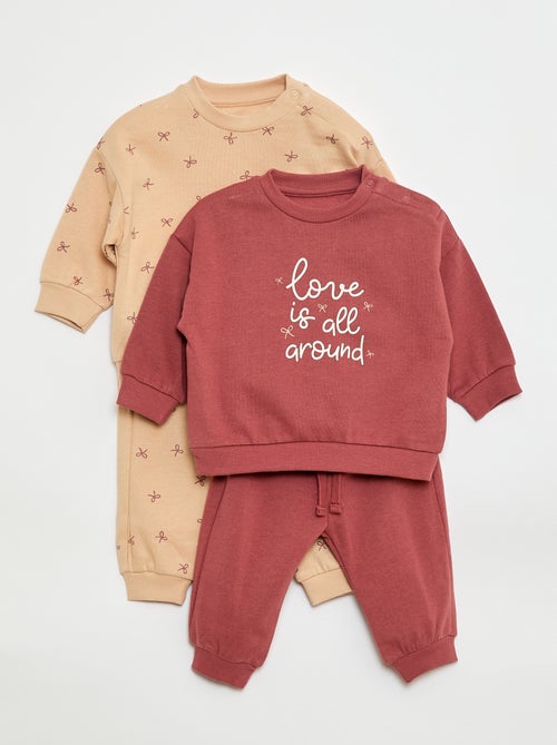 Twee setjes - Katoenen trui + broek - Kiabi