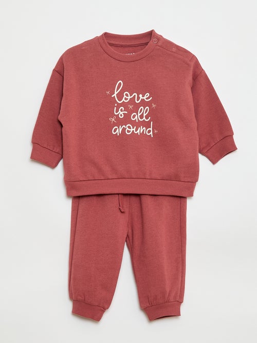 Twee setjes - Katoenen trui + broek - Kiabi