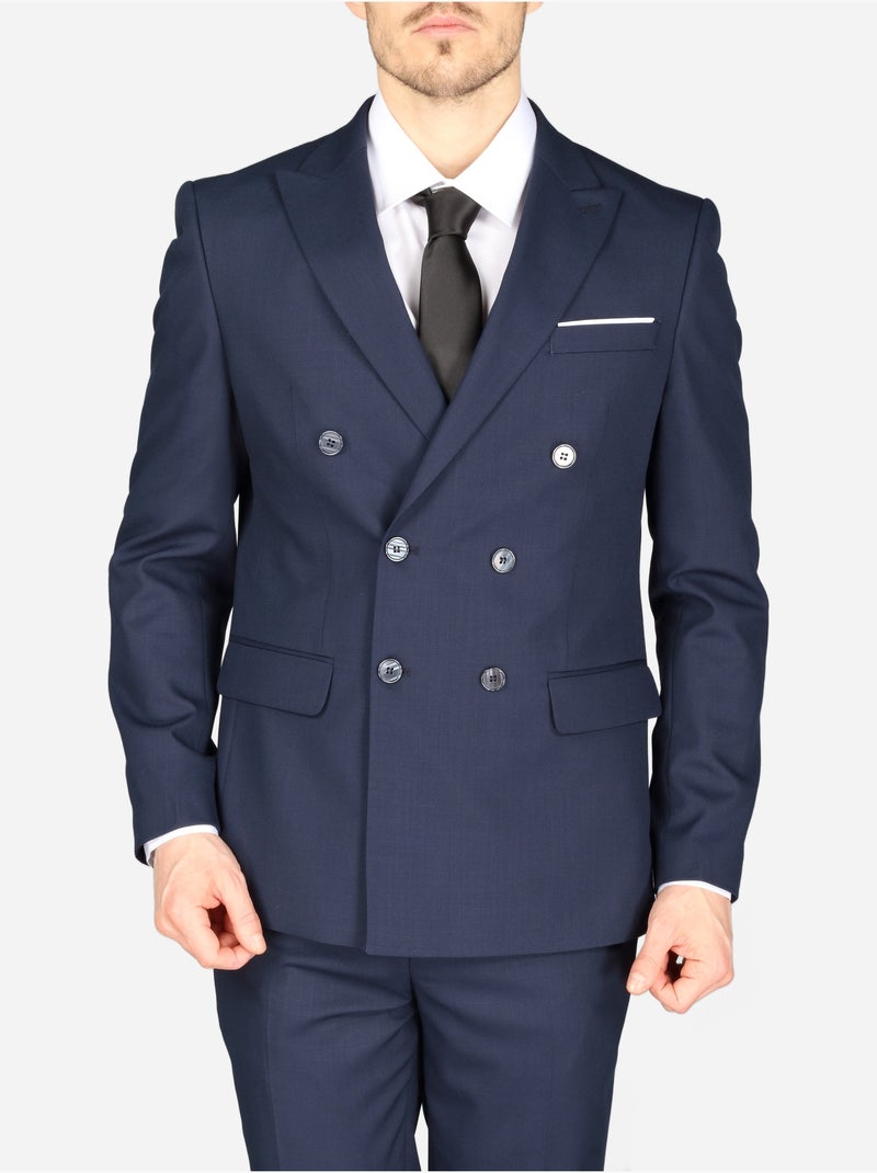 Tweedelig London-pak met dubbele rij knopen - Leader Mode Donkerblauw - Kiabi