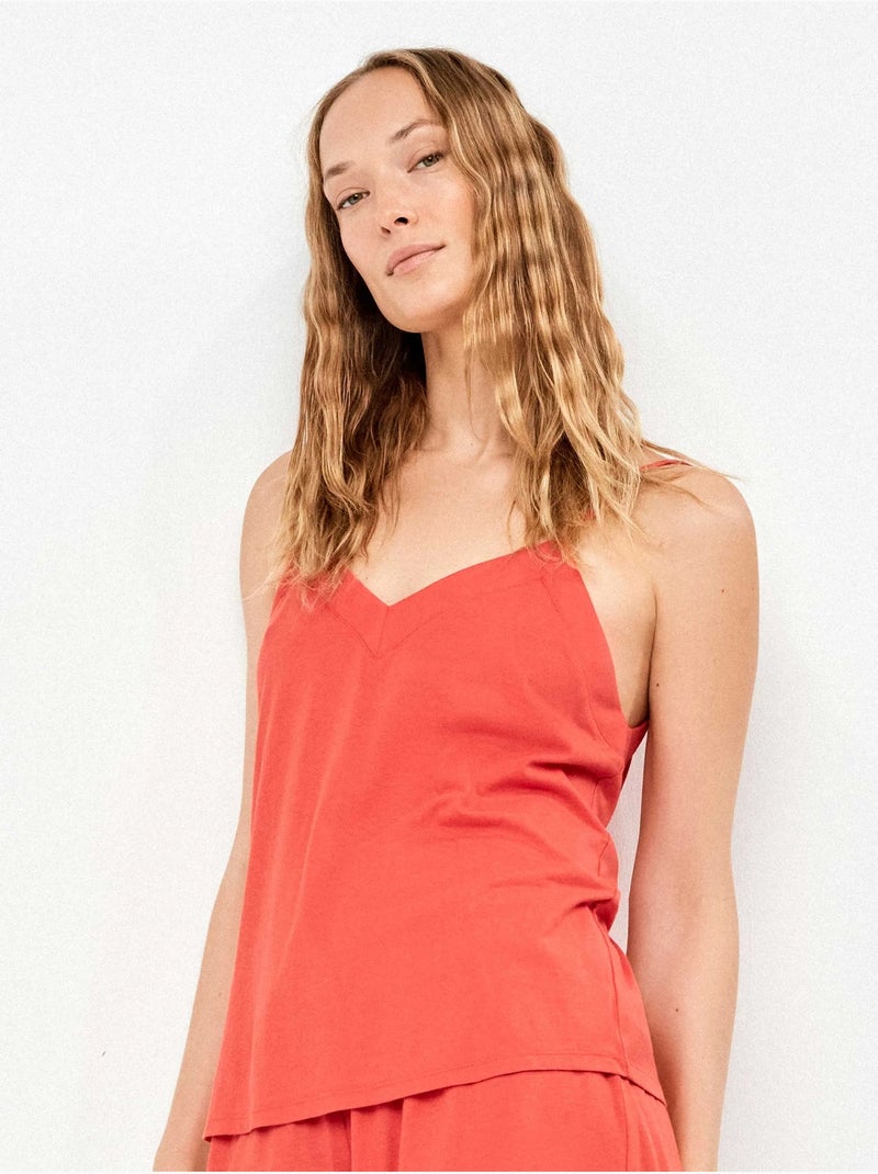 Tweedelig set top en short Rood - Kiabi