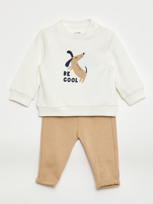 Tweedelig setje - Sweater + broek - Kiabi