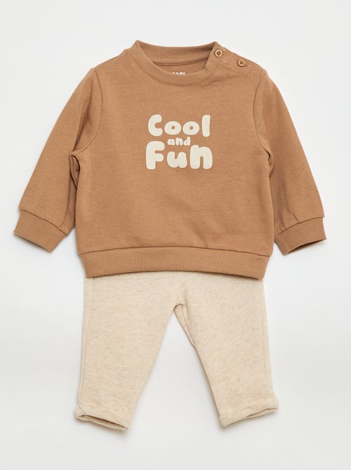 Tweedelig setje - Sweater + broek - Kiabi